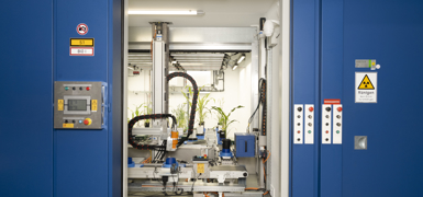 Climatized XRayCT setup at Fraunhofer IIS, Furth. Copyright ©FraunhoferIIS